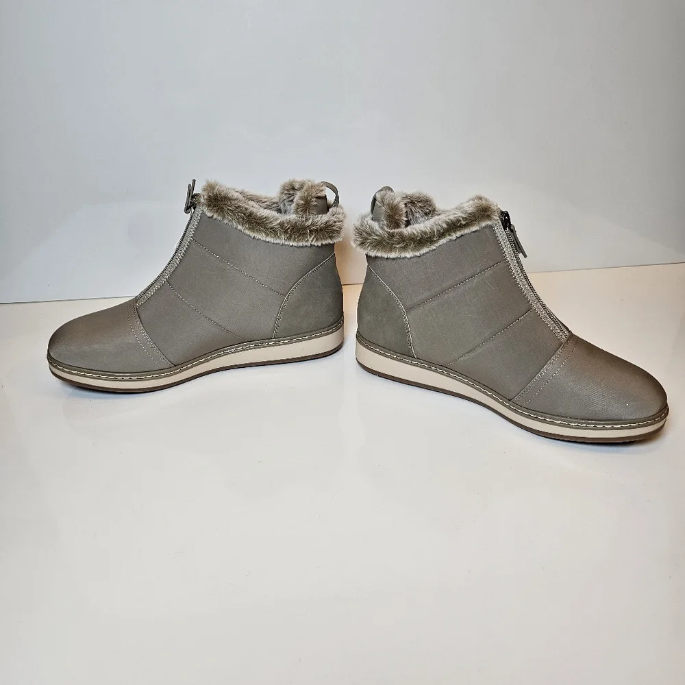 White Mountain Womens Tamarin Puffer Fur-Lined Ankle Boots Size 9.5 New